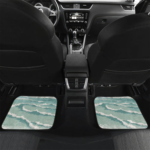 Aussie Festive Wallaby Christmas Car Mats Surf's up Santa Animal Lover