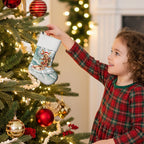 Aussie Festive Wallaby Christmas Stocking Surf's up Santa Animal Lover