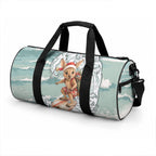 Aussie Festive Wallaby Christmas Duffle Bag Surf's up Santa Animal Lover