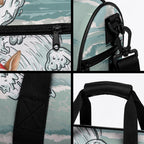 Aussie Festive Wallaby Christmas Duffle Bag Surf's up Santa Animal Lover