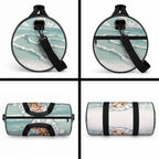 Aussie Festive Wallaby Christmas Duffle Bag Surf's up Santa Animal Lover