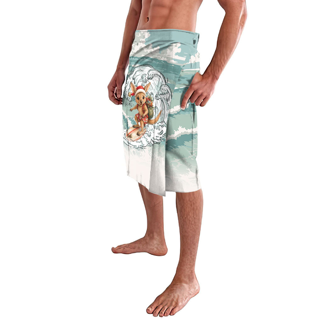 Aussie Festive Wallaby Christmas Lavalava Surf's up Santa Animal Lover