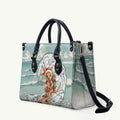 Aussie Festive Wallaby Christmas Leather Bag Surf's up Santa Animal Lover