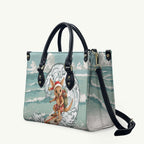 Aussie Festive Wallaby Christmas Leather Bag Surf's up Santa Animal Lover