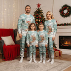 Aussie Festive Wallaby Christmas Pajama Set Surf's up Santa Animal Lover