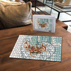 Aussie Festive Wallaby Christmas Puzzle Surf's up Santa Animal Lover
