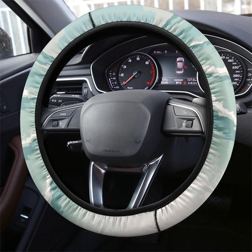 Aussie Festive Wallaby Christmas Steering Wheel Cover Surf's up Santa Animal Lover