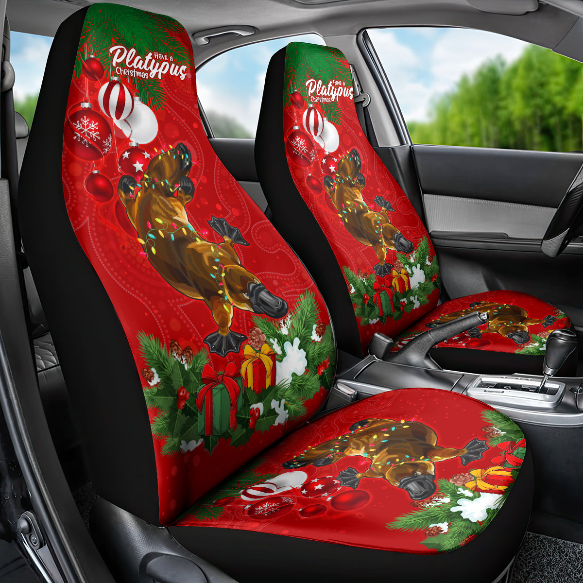 platypus-lover-car-seat-cover-australia-merry-christmas-aboriginal