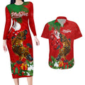platypus-lover-couples-matching-long-sleeve-bodycon-dress-and-hawaiian-shirt-australia-merry-christmas-aboriginal