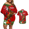 platypus-lover-couples-matching-off-shoulder-short-dress-and-hawaiian-shirt-australia-merry-christmas-aboriginal