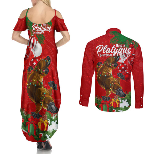 platypus-lover-couples-matching-summer-maxi-dress-and-long-sleeve-button-shirt-australia-merry-christmas-aboriginal