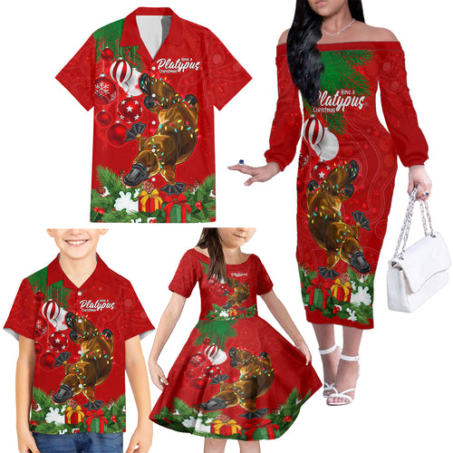 platypus-lover-family-matching-off-shoulder-long-sleeve-dress-and-hawaiian-shirt-australia-merry-christmas-aboriginal