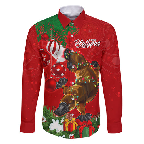platypus-lover-family-matching-puletasi-dress-and-hawaiian-shirt-australia-merry-christmas-aboriginal