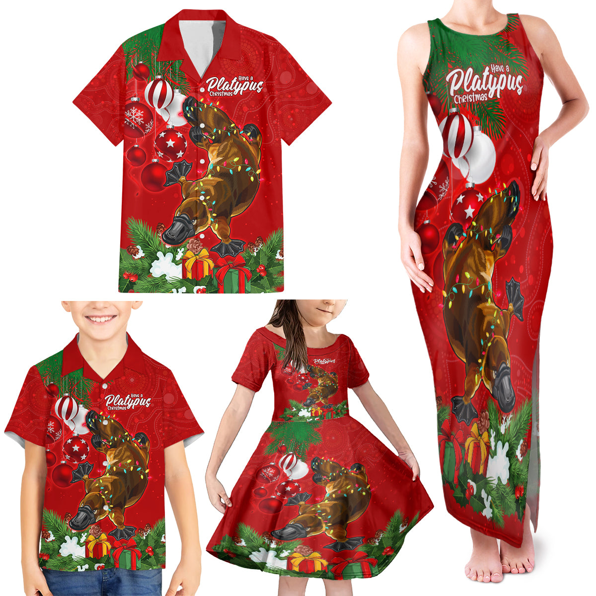 platypus-lover-family-matching-tank-maxi-dress-and-hawaiian-shirt-australia-merry-christmas-aboriginal