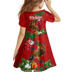 platypus-lover-kid-short-sleeve-dress-australia-merry-christmas-aboriginal