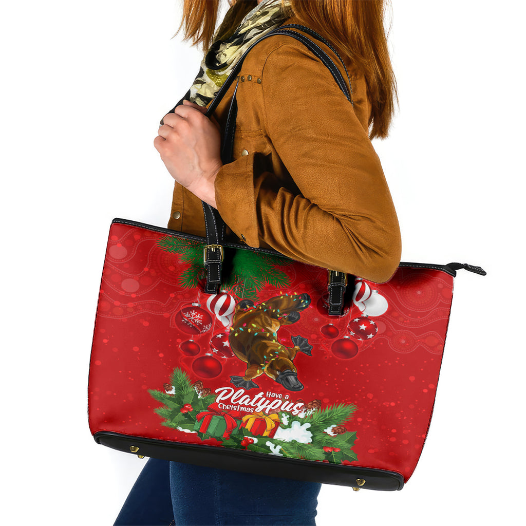 platypus-lover-leather-tote-bag-australia-merry-christmas-aboriginal