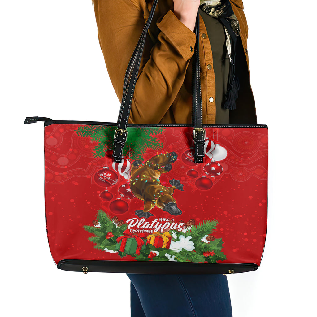 platypus-lover-leather-tote-bag-australia-merry-christmas-aboriginal