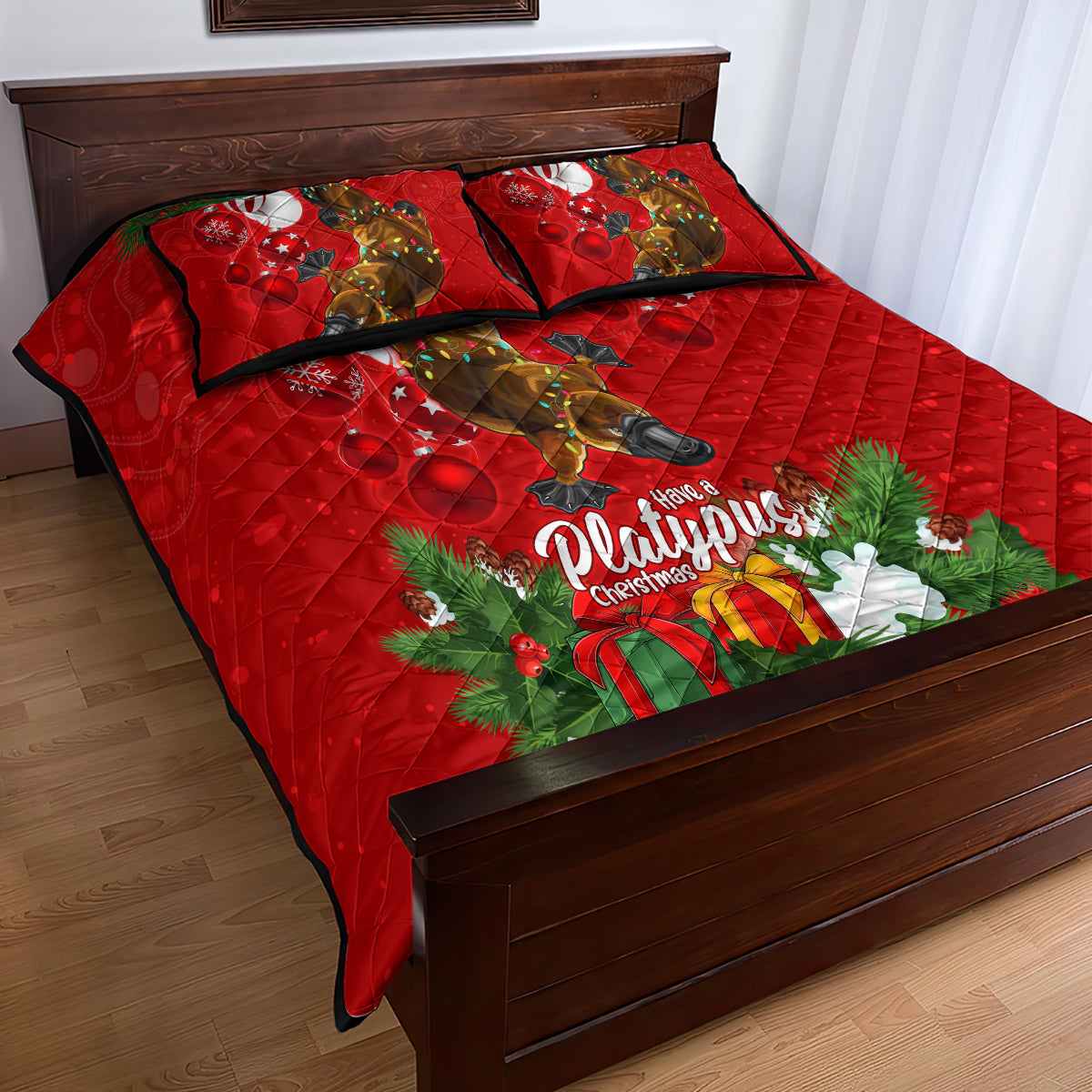platypus-lover-quilt-bed-set-australia-merry-christmas-aboriginal