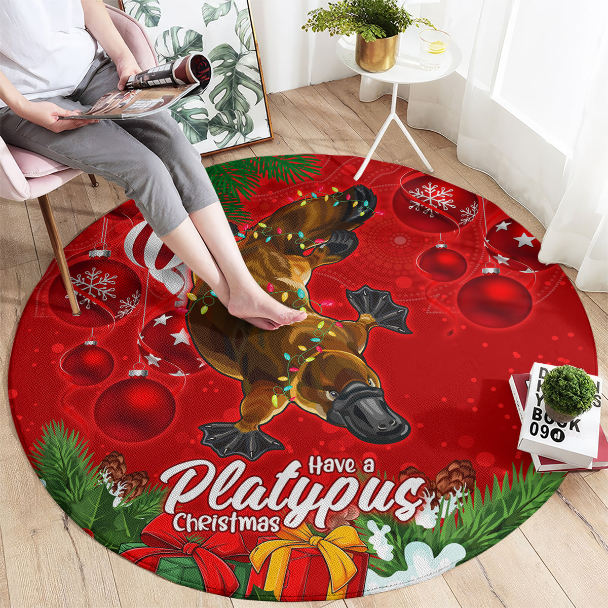 platypus-lover-round-carpet-australia-merry-christmas-aboriginal