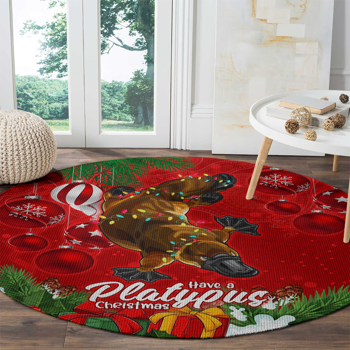 platypus-lover-round-carpet-australia-merry-christmas-aboriginal