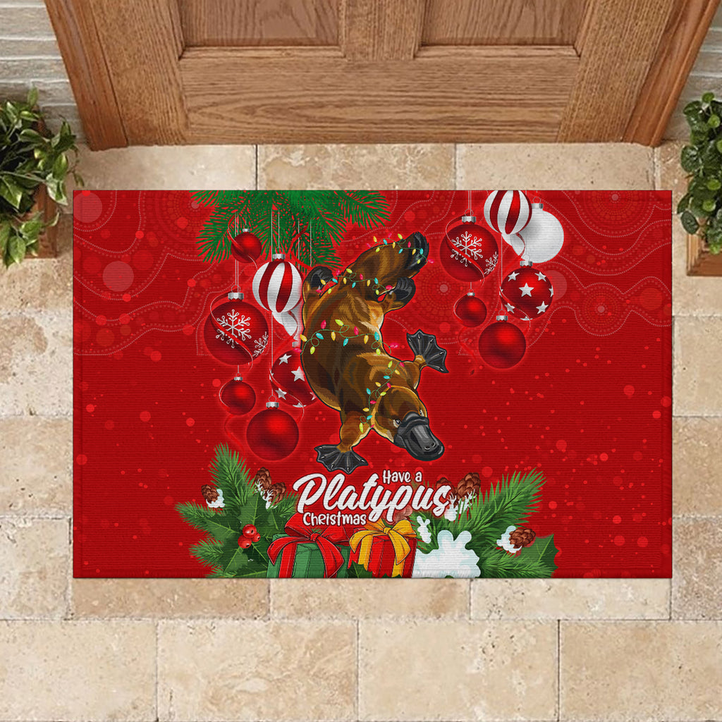platypus-lover-rubber-doormat-australia-merry-christmas-aboriginal