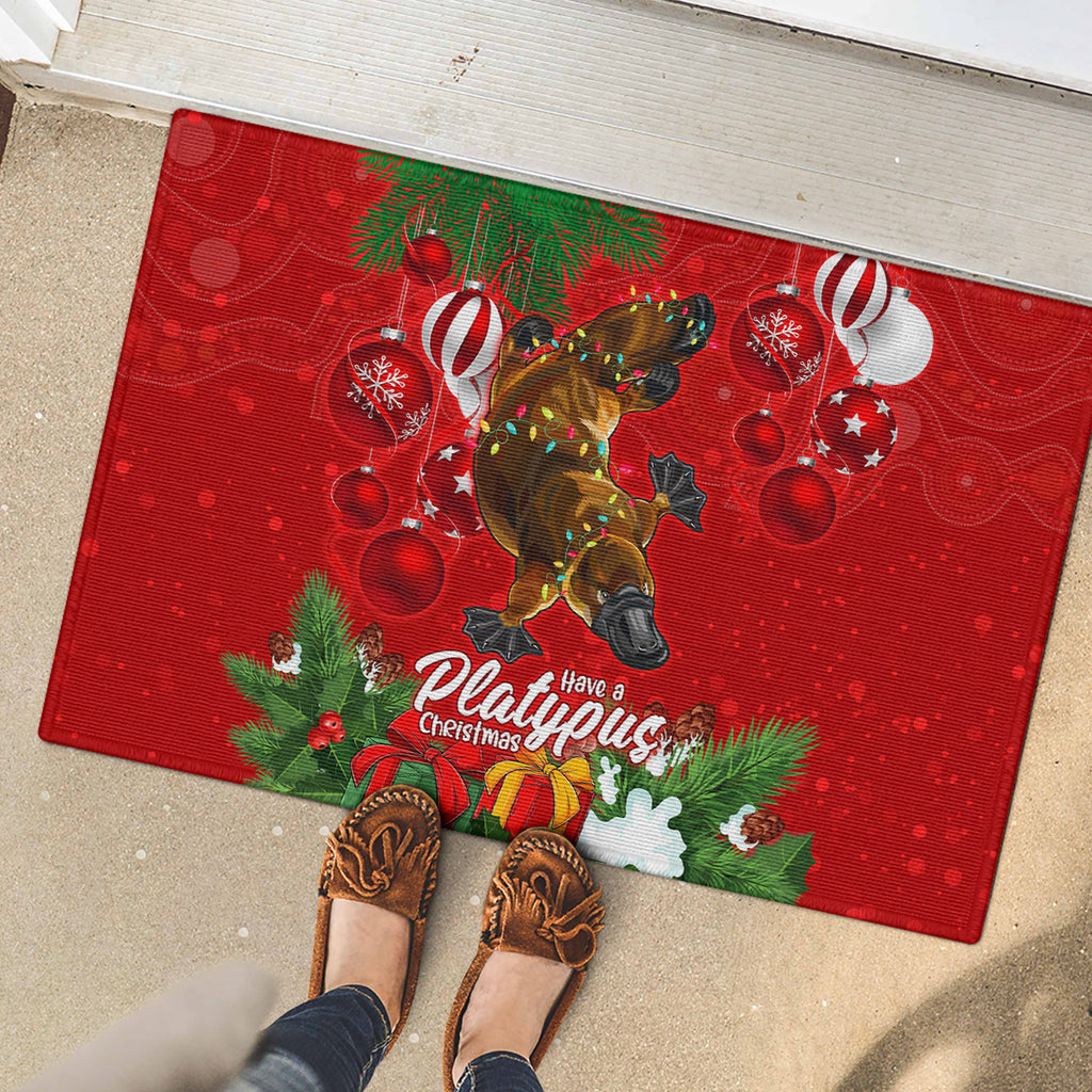 platypus-lover-rubber-doormat-australia-merry-christmas-aboriginal