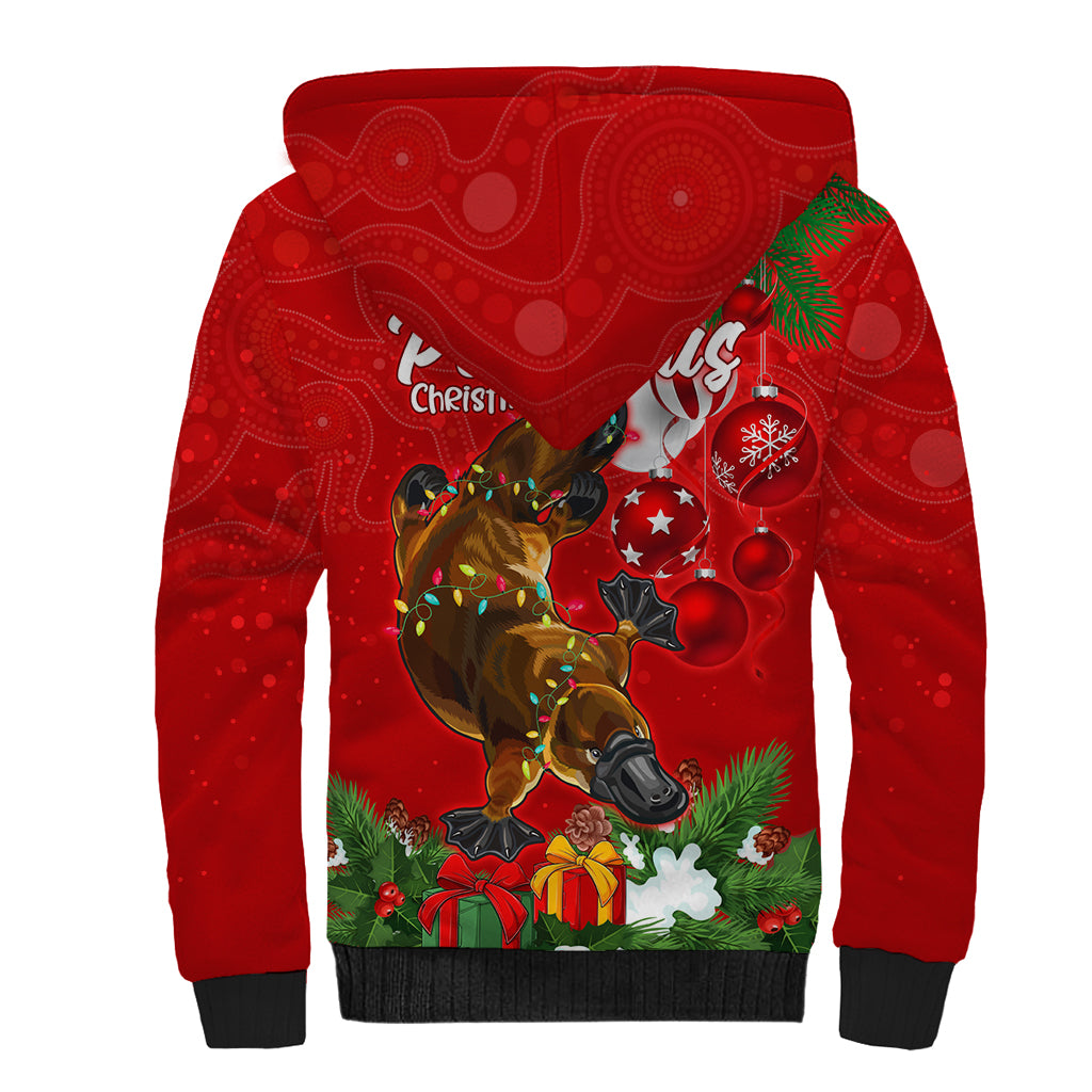 platypus-lover-sherpa-hoodie-australia-merry-christmas-aboriginal