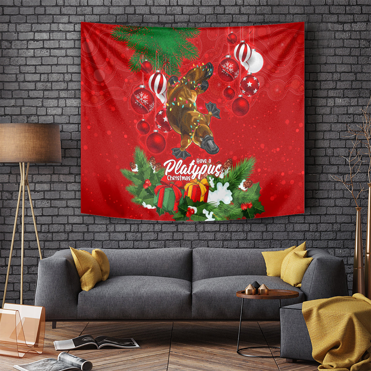 platypus-lover-tapestry-australia-merry-christmas-aboriginal