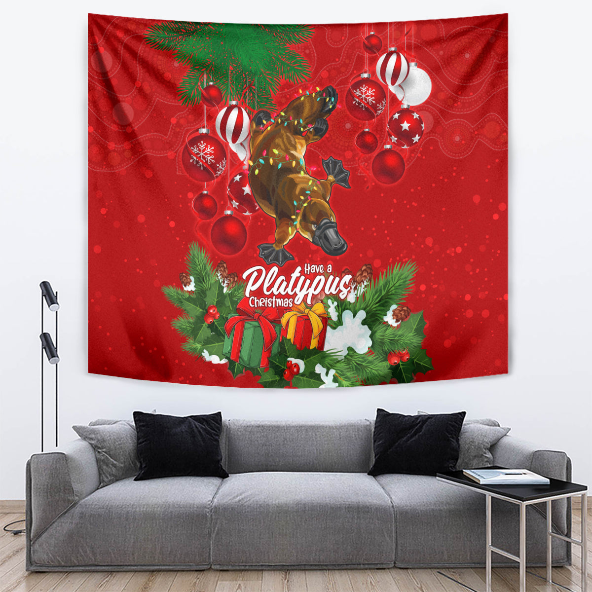platypus-lover-tapestry-australia-merry-christmas-aboriginal