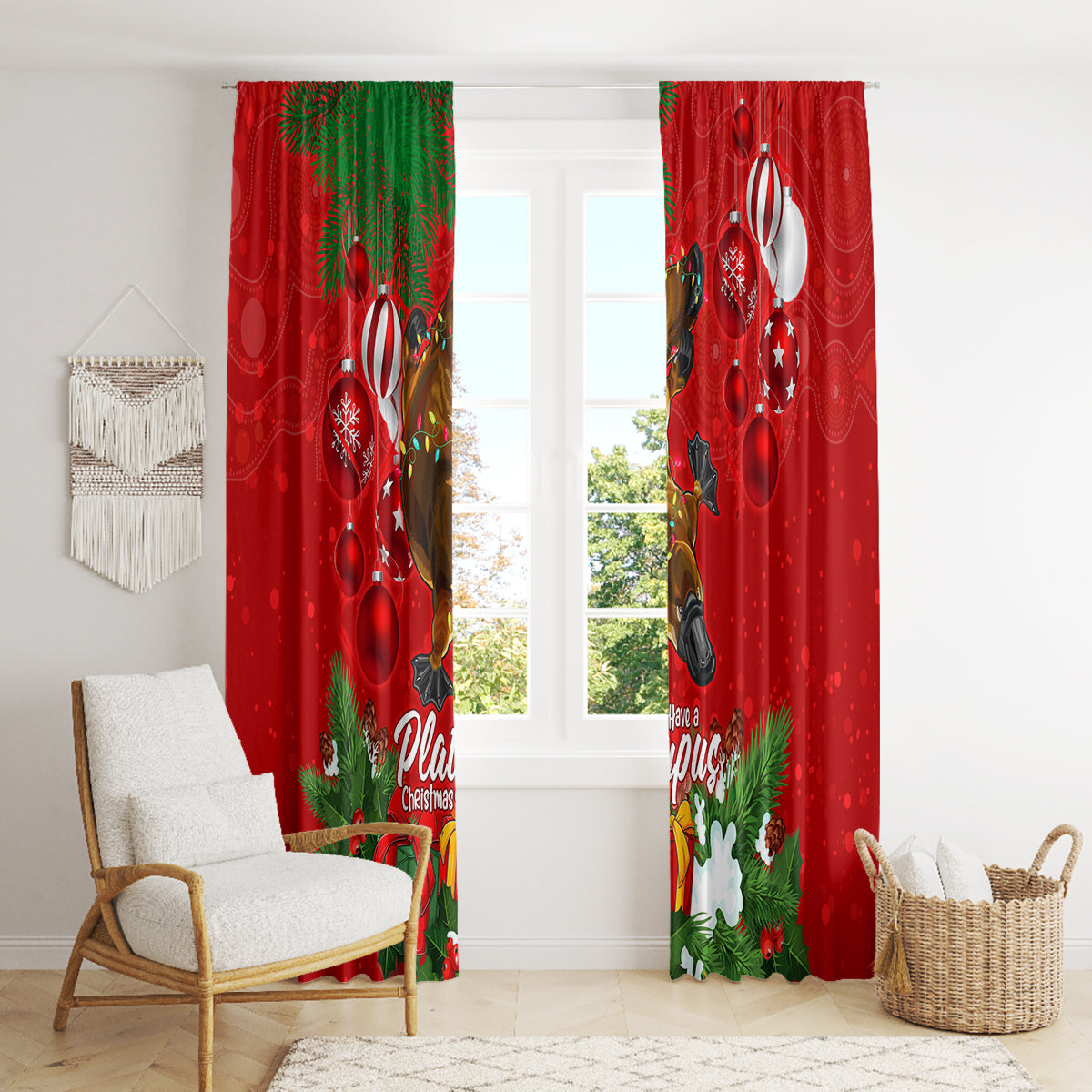 platypus-lover-window-curtain-australia-merry-christmas-aboriginal