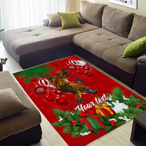personalised-platypus-lover-area-rug-australia-merry-christmas-aboriginal