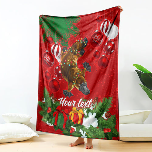 personalised-platypus-lover-blanket-australia-merry-christmas-aboriginal