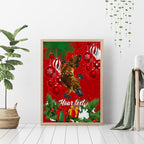 personalised-platypus-lover-canvas-wall-art-australia-merry-christmas-aboriginal