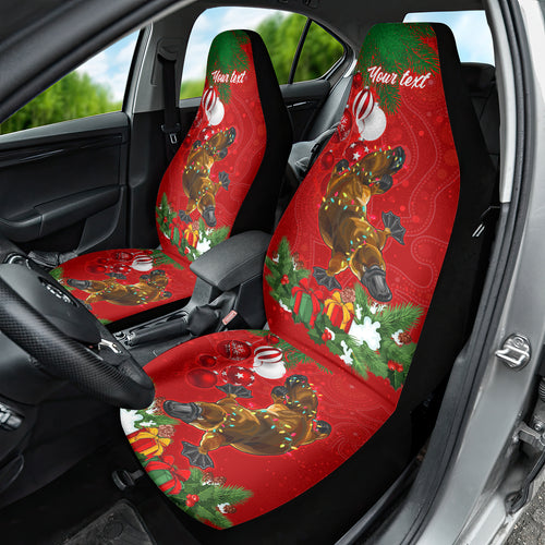personalised-platypus-lover-car-seat-cover-australia-merry-christmas-aboriginal
