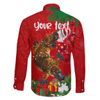 personalised-platypus-lover-family-matching-off-shoulder-short-dress-and-hawaiian-shirt-australia-merry-christmas-aboriginal