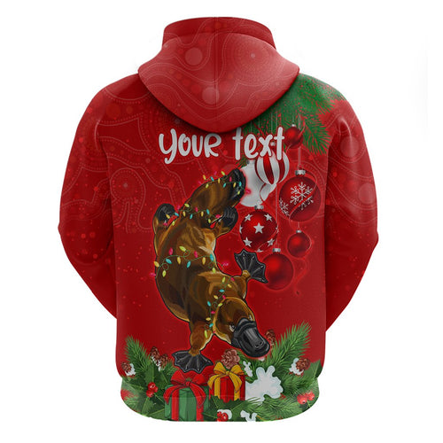 personalised-platypus-lover-hoodie-australia-merry-christmas-aboriginal
