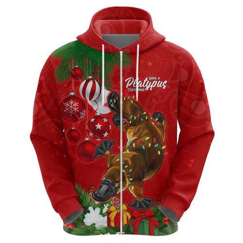 personalised-platypus-lover-hoodie-australia-merry-christmas-aboriginal