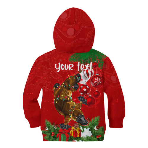 personalised-platypus-lover-kid-hoodie-australia-merry-christmas-aboriginal