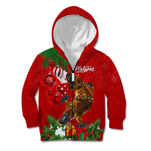 personalised-platypus-lover-kid-hoodie-australia-merry-christmas-aboriginal