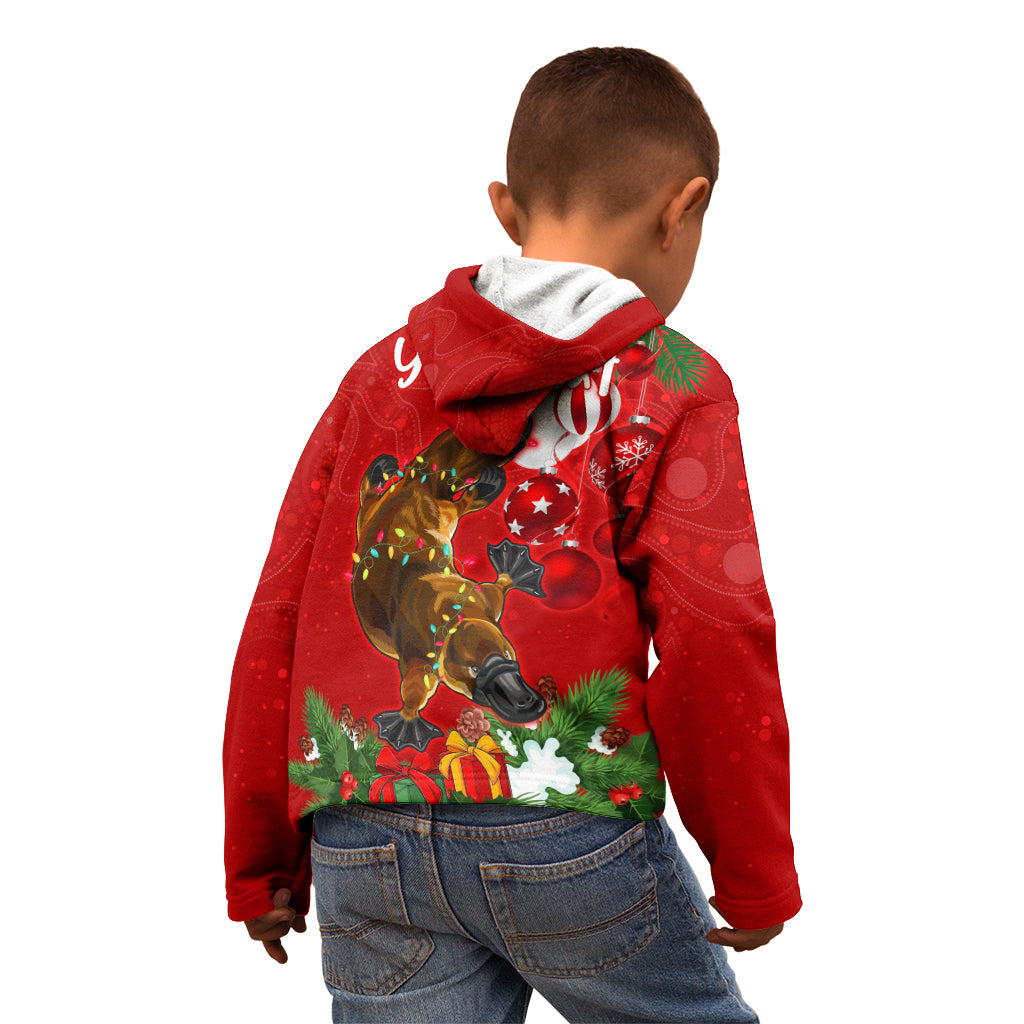 personalised-platypus-lover-kid-hoodie-australia-merry-christmas-aboriginal