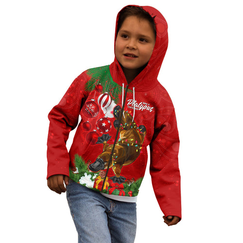 personalised-platypus-lover-kid-hoodie-australia-merry-christmas-aboriginal