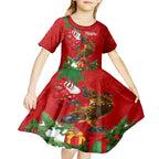 personalised-platypus-lover-kid-short-sleeve-dress-australia-merry-christmas-aboriginal
