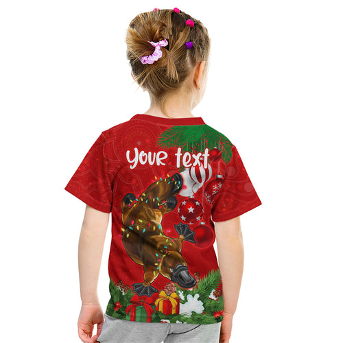 personalised-platypus-lover-kid-t-shirt-australia-merry-christmas-aboriginal