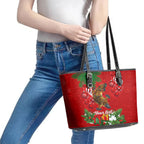 personalised-platypus-lover-leather-tote-bag-australia-merry-christmas-aboriginal