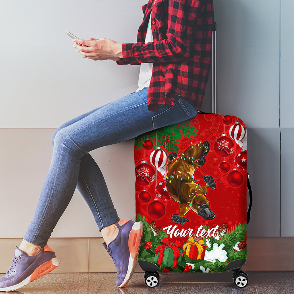personalised-platypus-lover-luggage-cover-australia-merry-christmas-aboriginal