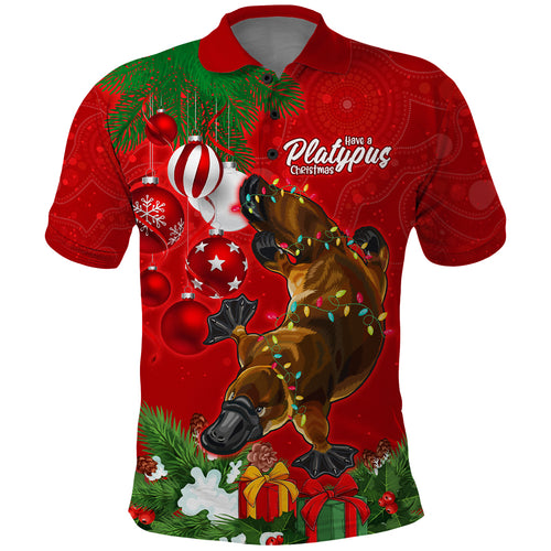 personalised-platypus-lover-polo-shirt-australia-merry-christmas-aboriginal