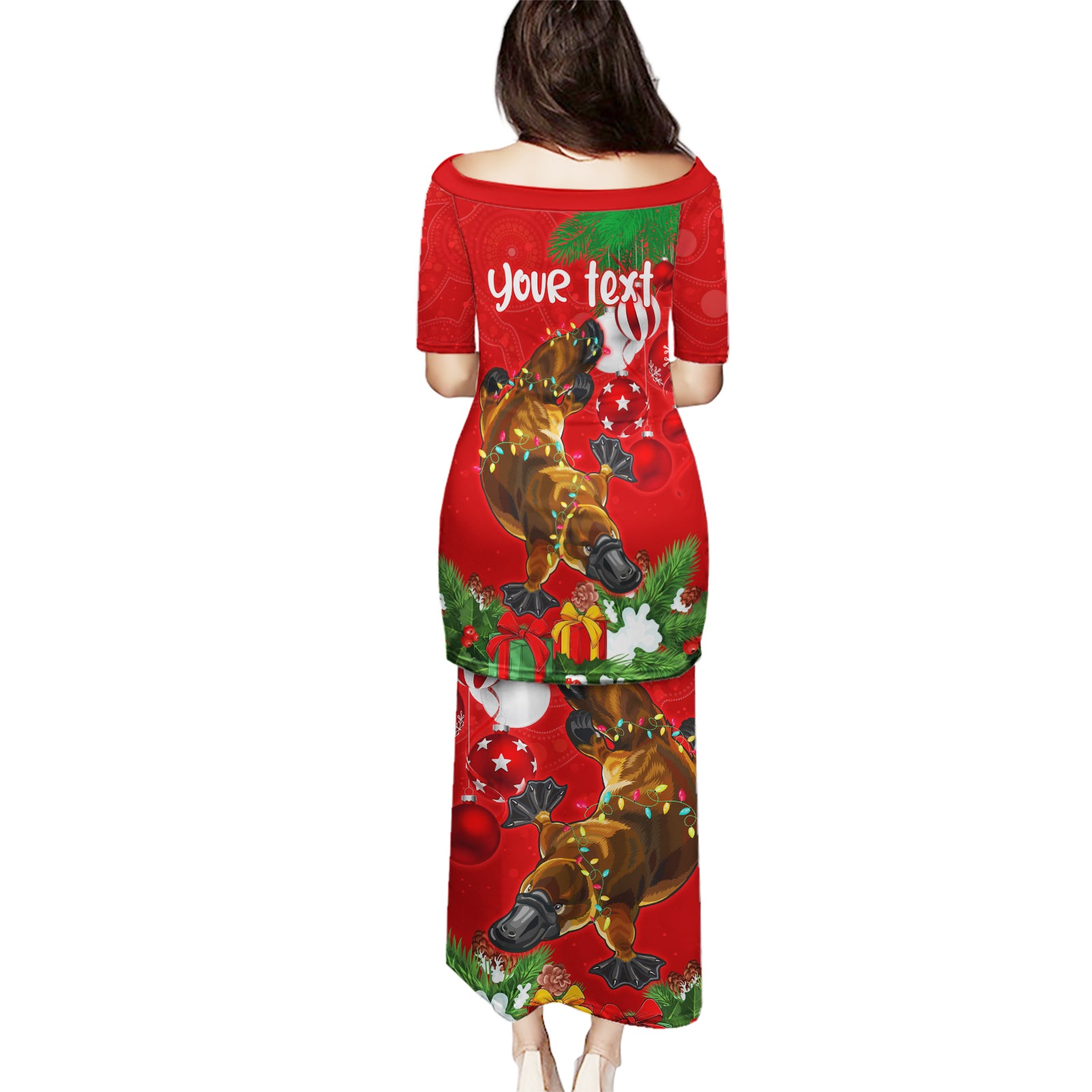 personalised-platypus-lover-puletasi-australia-merry-christmas-aboriginal