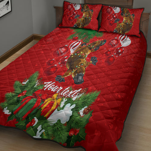 personalised-platypus-lover-quilt-bed-set-australia-merry-christmas-aboriginal
