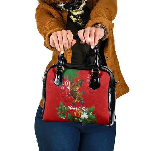 personalised-platypus-lover-shoulder-handbag-australia-merry-christmas-aboriginal