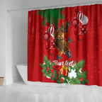 personalised-platypus-lover-shower-curtain-australia-merry-christmas-aboriginal